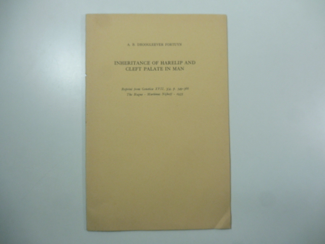 Inheritance of harelip cleft palate in man
